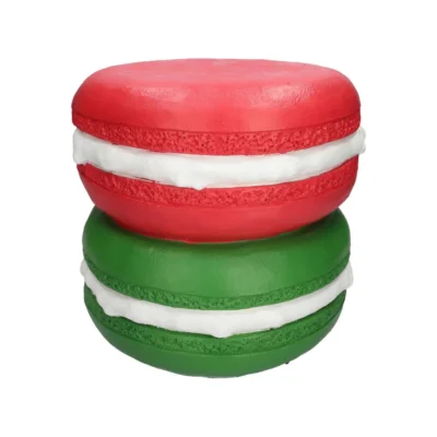 Bijzettafel macaron rood/groen 33,5 cm
