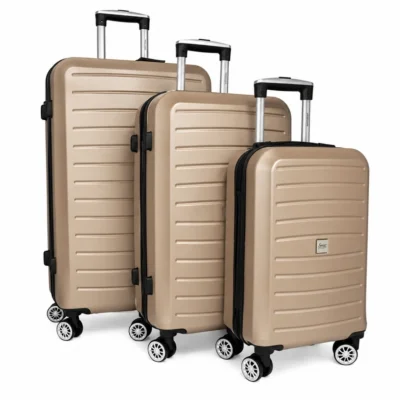 Kofferset Sunset champagnekleurig 95/56/27 L set van 3