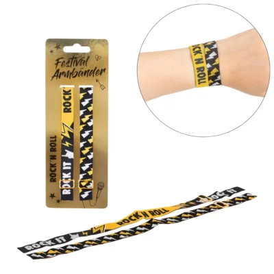 Festival armband Rock n Roll set van 2