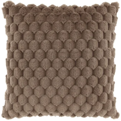Unique Living kussen Dezi taupe 45 x 45 cm