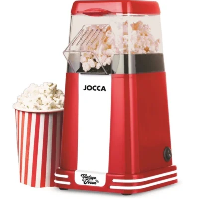 Jocca popcornmaker vintage retro rood 1200 watt