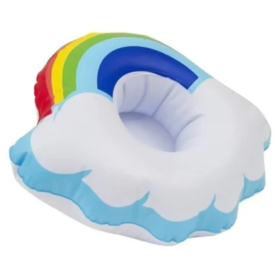 Enjoy Summer aufblasbarer Becherhalter Regenbogen 21,5 cm