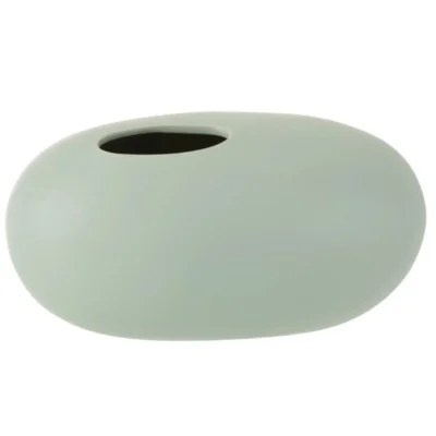 J-Line vaas Ovaal mat pastel groen 25 cm