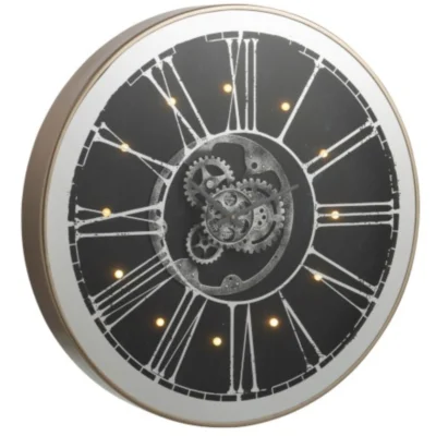 J-Line klok Radar LED zilverkleurig 80 cm