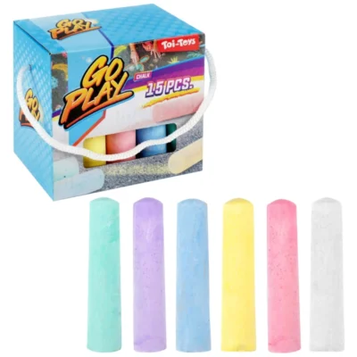 Go Play stoepkrijt 9,5 cm 15 stuks