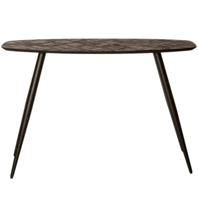 PTMD sidetable Tyano teakhout zwart 120 cm