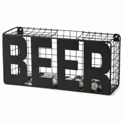 Out of the Blue dopjes verzamelbox Beer zwart 25 cm