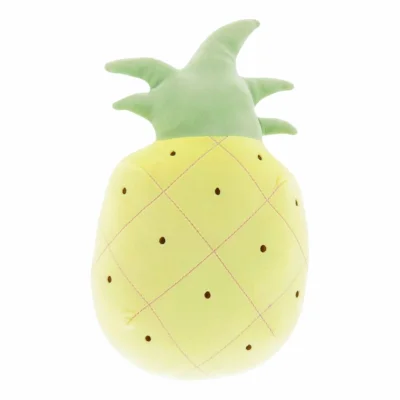 Unique Living kussen Tropic Icons pineapple lichtgeel 35 cm