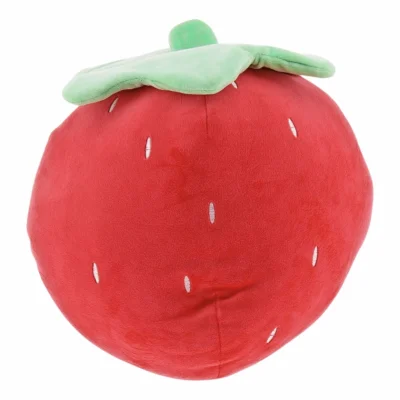 Unique Living kussen Tropic Icons strawberry rood 30 cm