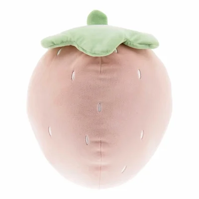 Unique Living kussen Tropic Icons strawberry roze 30 cm