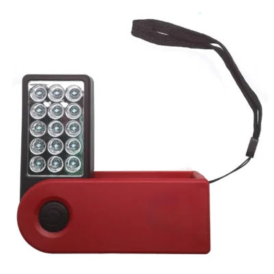 FX zaklamp 15 LED op batterij rood 20 cm