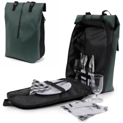 Norlander picknick rugtas groen 14-delig 41 cm