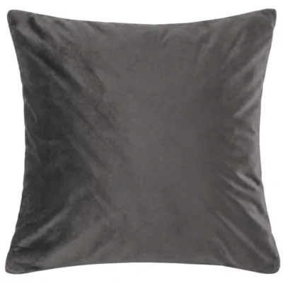 Tiseco kussen Velvet antraciet   60 x 60 cm