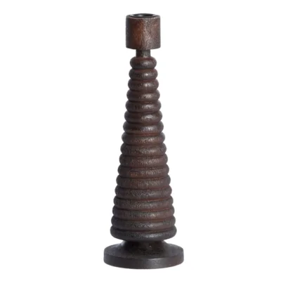 Light & Living kandelaar Almola mangohout donkerbruin 28 cm