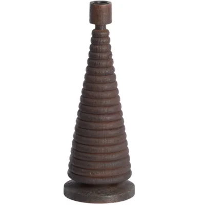Light & Living kandelaar Almola mangohout donkerbruin 33 cm