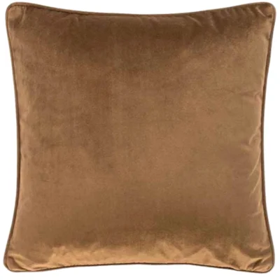 Tiseco kussen Velvet bruin 60 x 60 cm