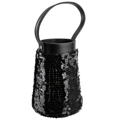 Lantaarn Lofty Glam Cone zwart 26 cm