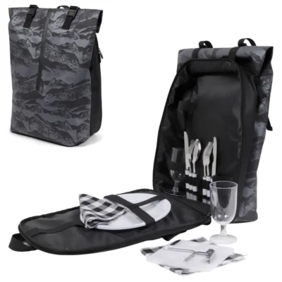 Norlander picknick rugtas metallic 14-delig 41 cm