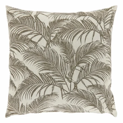 Unique Living kussen Roeli taupe 45 x 45 cm
