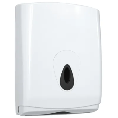 Dispenser voor papieren handdoeken wit 40 cm