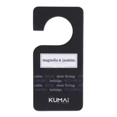 Kumai geurhanger magnolia & jasmijn zwart 15,5 cm