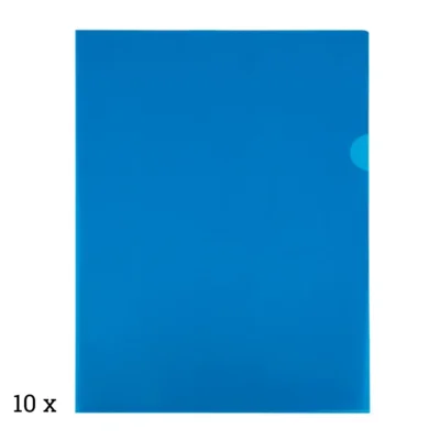 Zichtmap L-model blauw A4 10 stuks