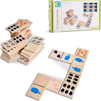 BS Toys dierendomino hout 28-delig