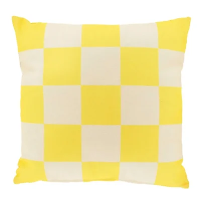 Unique Living kussen Zayn lemon yellow 45 x 45 cm