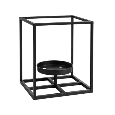 Lantaarn metaal zwart 25 cm