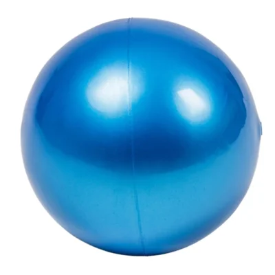 Turn en gymnastiek bal vinyl PVC blauw 18 cm