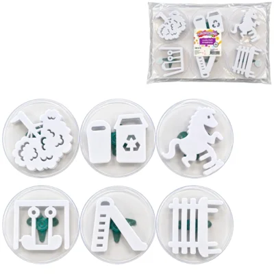 Colorations stempel speeltuin 12,5 cm 6 stuks