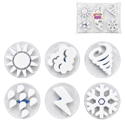Colorations stempel weer 12,5 cm 6 stuks