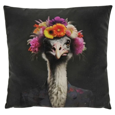 Unique Living kussen Summer struisvogel Flower 45 x 45 cm