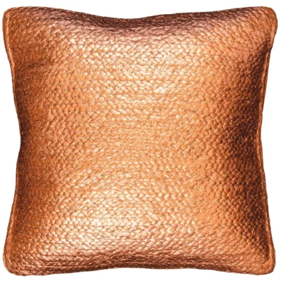 Unique Living Kissen Metallic bronzefarbig 45 x 45 cm
