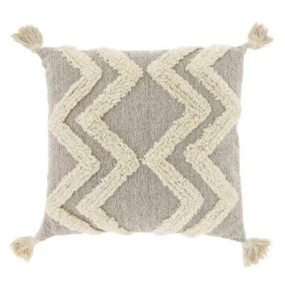 Unique Living Dekokissen Dahlia taupe 45 x 45 cm