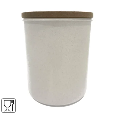 Vibers voorraadpot met deksel wit 1000 ml