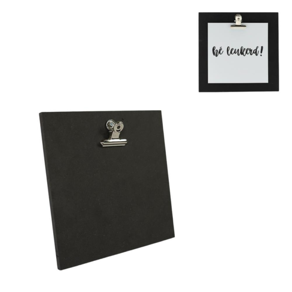 Together Clipboard zwart 20x20 cm