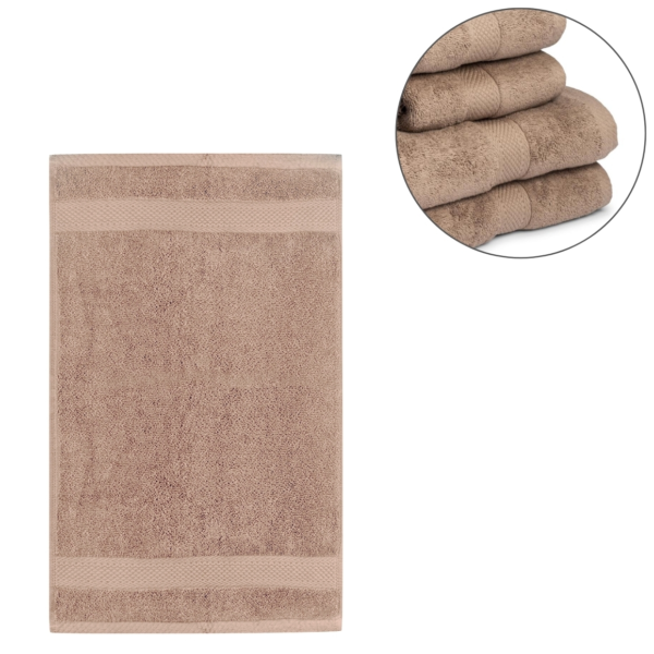 Lord Nelson Fairtrade handdoek bruin 90 x 150 cm 3-pack