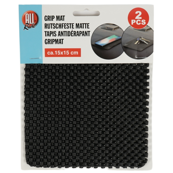 Antislipmat auto 15 x 15 cm 2 stuks