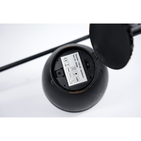 Countryfield Tafellamp Cosby klem LED op batterij roestkleurig 70 cm