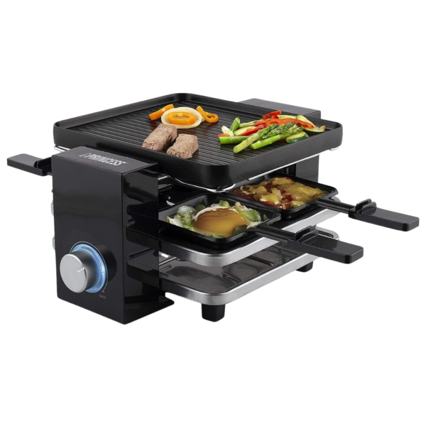 Princess Gourmetstel 4 personen zwart 700W
