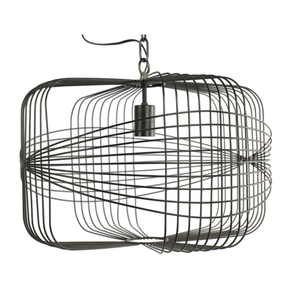 Countryfield Hängeleuchte Godvar schwarz 50 cm