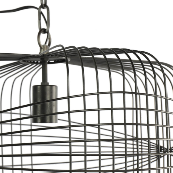 Countryfield Hängeleuchte Godvar schwarz 50 cm