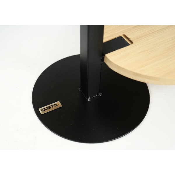 Gusta serveertoren etagére met hendel zwart 36 cm