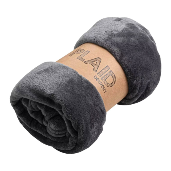 Gusta plaid gerecycled grijs 130 x 170 cm