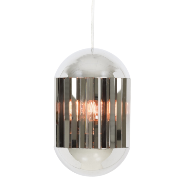 Light und Living Hängelampe Grayson chromfarbig 45 cm