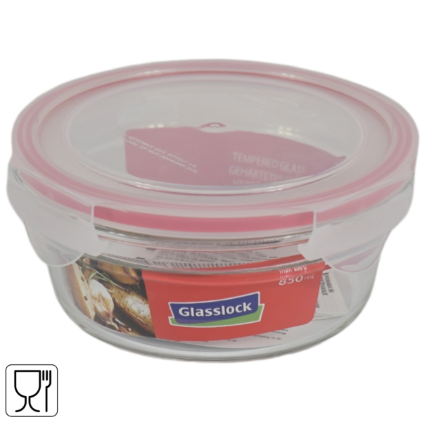 Glasslock opbergdoos glas 0,85 L