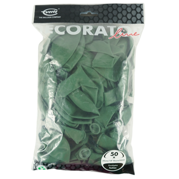 Everts ballonnen Decorator Fashion Eucalyptus 35 cm 50 stuks