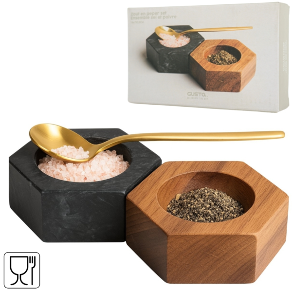 Gusta peper en zout set 14 cm set van 3