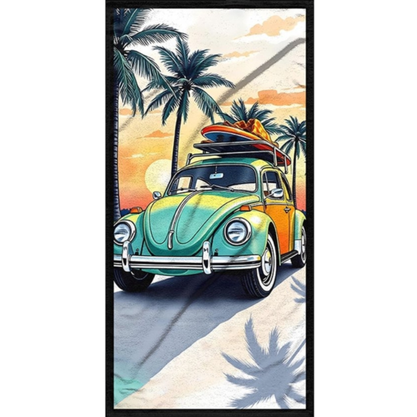 Strandlaken summer and surf 75 x 150 cm